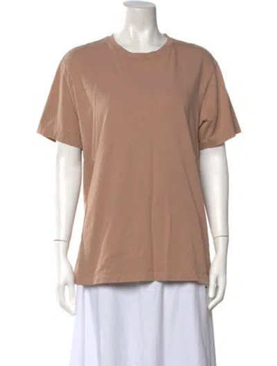 Pre-owned Frame Crew Neck Short Sleeve T-shirt In Neutrals