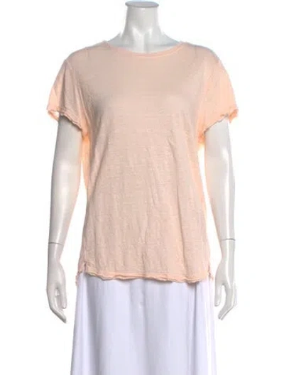 Pre-owned Frame Crew Neck Short Sleeve T-shirt In Neutrals