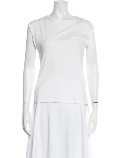 Pre-owned Frame Crew Neck Short Sleeve T-shirt In Neutrals