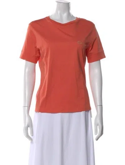 Pre-owned Frame Crew Neck Short Sleeve T-shirt In Orange