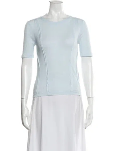 Pre-owned Frame Crew Neck Short Sleeve T-shirt W/ Tags In Blue