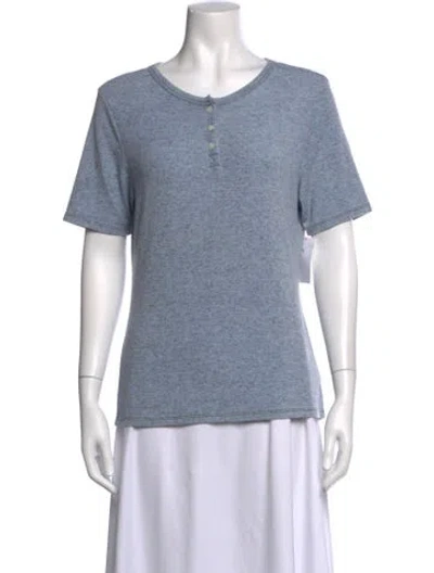 Pre-owned Frame Crew Neck Short Sleeve T-shirt W/ Tags In Blue