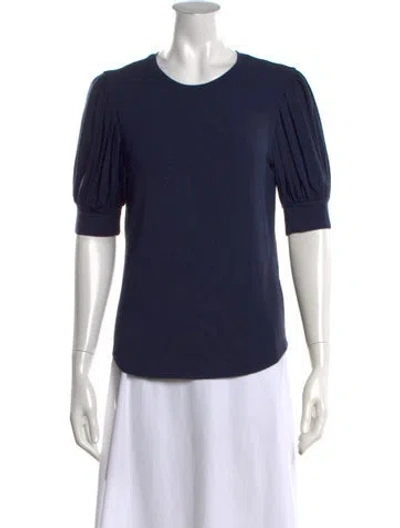 Pre-owned Frame Crew Neck Short Sleeve T-shirt W/ Tags In Blue