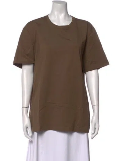 Pre-owned Frame Crew Neck Short Sleeve T-shirt W/ Tags In Brown
