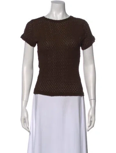 Pre-owned Frame Crew Neck Short Sleeve T-shirt W/ Tags In Gray