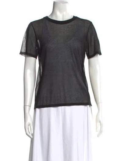 Pre-owned Frame Crew Neck Short Sleeve T-shirt W/ Tags In Gray