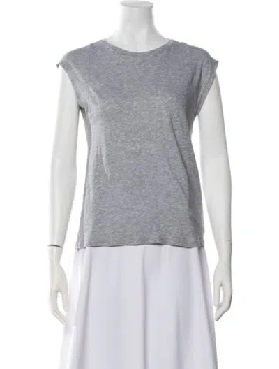 Pre-owned Frame Crew Neck Short Sleeve T-shirt W/ Tags In Grey