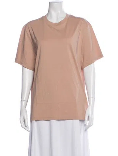 Pre-owned Frame Crew Neck Short Sleeve T-shirt W/ Tags In Neutrals