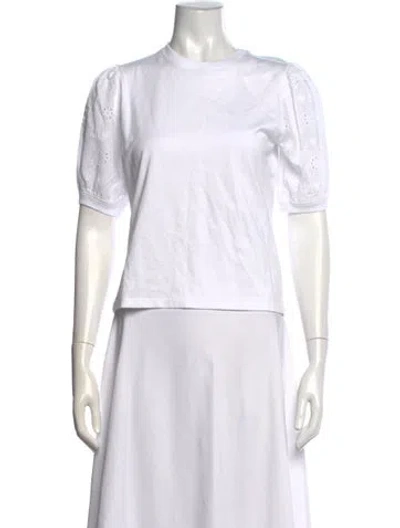 Pre-owned Frame Crew Neck Short Sleeve T-shirt W/ Tags In White