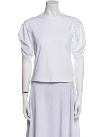 Pre-owned Frame Crew Neck Short Sleeve T-shirt In White