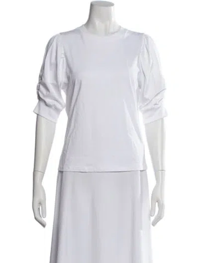 Pre-owned Frame Crew Neck Short Sleeve T-shirt In White