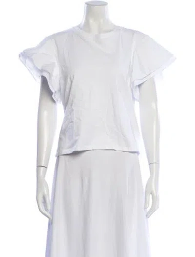 Pre-owned Frame Crew Neck Short Sleeve T-shirt In White