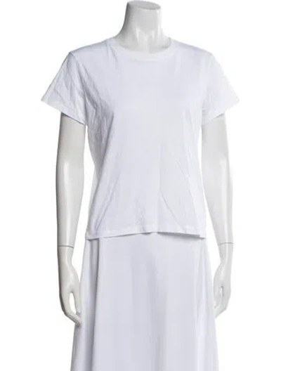 Pre-owned Frame Crew Neck Short Sleeve T-shirt In White
