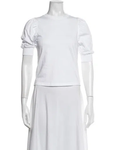 Pre-owned Frame Crew Neck Short Sleeve T-shirt In White