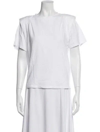 Pre-owned Frame Crew Neck Short Sleeve T-shirt In White