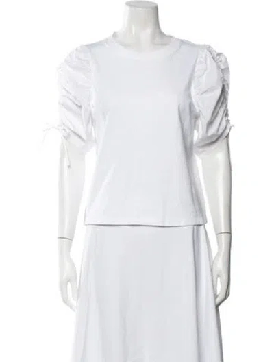 Pre-owned Frame Crew Neck Short Sleeve T-shirt In White
