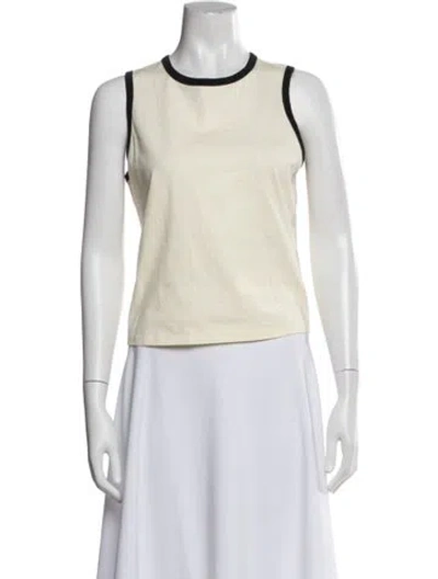 Pre-owned Frame Crew Neck Sleeveless Top W/ Tags In Multi