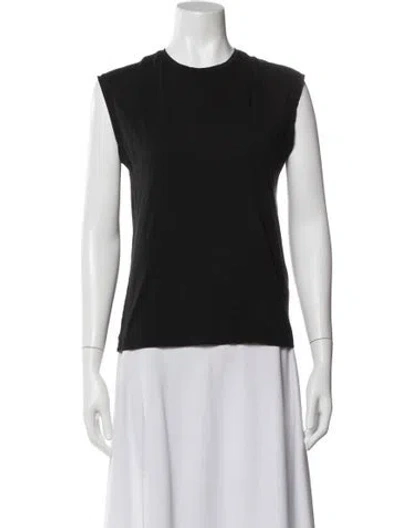 Pre-owned Frame Crew Neck Sleeveless T-shirt In Gray