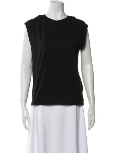 Pre-owned Frame Crew Neck Sleeveless T-shirt In Gray