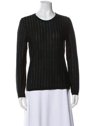 Pre-owned Frame Crew Neck Sweater In Black