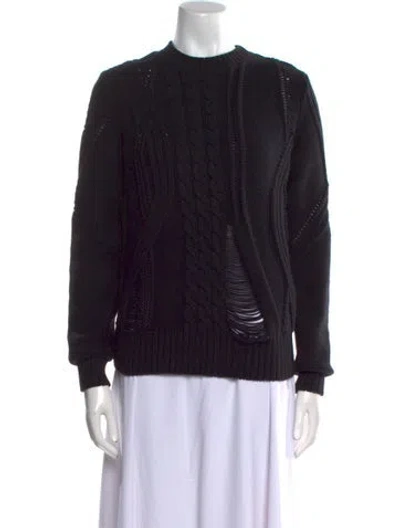 Pre-owned Frame Crew Neck Sweater In Black