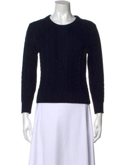 Pre-owned Frame Crew Neck Sweater In Black