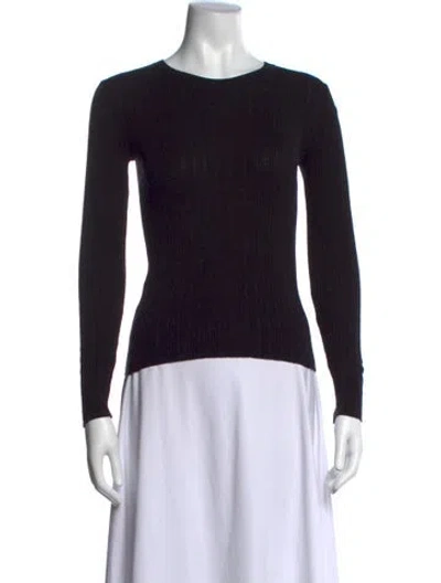 Pre-owned Frame Crew Neck Sweater In Black