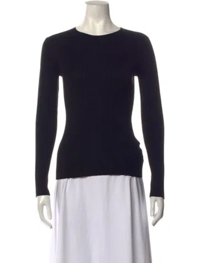 Pre-owned Frame Crew Neck Sweater In Black