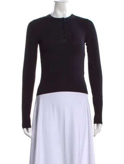 Pre-owned Frame Crew Neck Sweater In Black