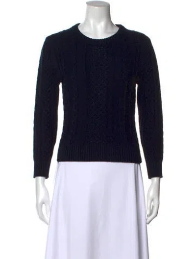 Pre-owned Frame Crew Neck Sweater In Black