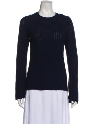 Pre-owned Frame Crew Neck Sweater In Blue