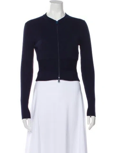 Pre-owned Frame Crew Neck Sweater In Blue