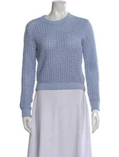 Pre-owned Frame Crew Neck Sweater In Blue