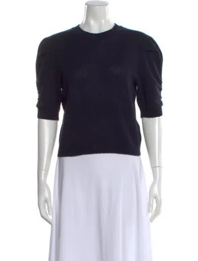 Pre-owned Frame Crew Neck Sweater In Blue