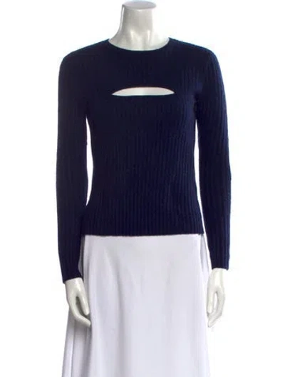 Pre-owned Frame Crew Neck Sweater In Blue