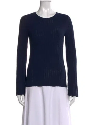 Pre-owned Frame Crew Neck Sweater In Blue