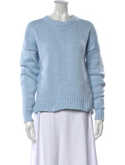 Pre-owned Frame Crew Neck Sweater In Blue