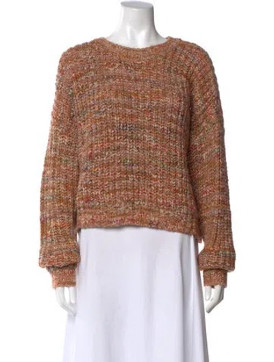 Pre-owned Frame Crew Neck Sweater In Brown