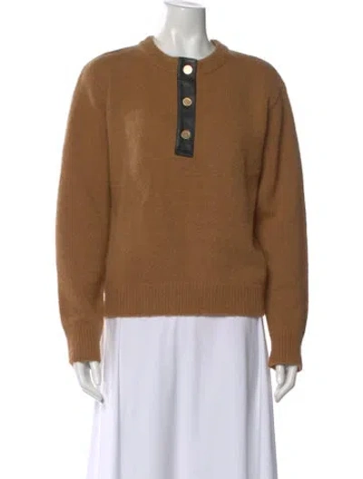 Pre-owned Frame Crew Neck Sweater In Brown