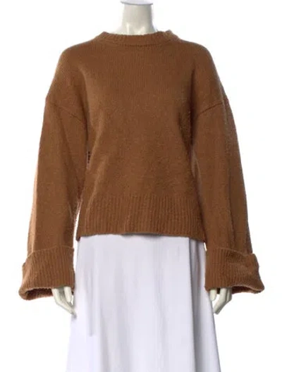 Pre-owned Frame Crew Neck Sweater In Brown
