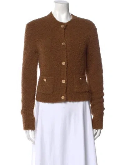 Pre-owned Frame Crew Neck Sweater In Brown