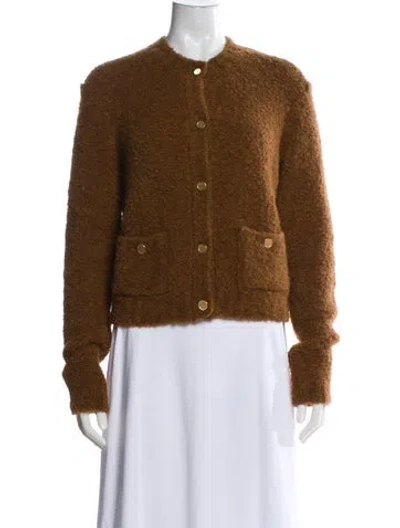 Pre-owned Frame Crew Neck Sweater In Brown