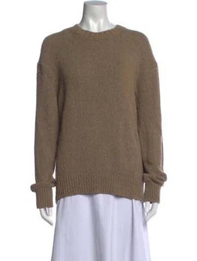 Pre-owned Frame Crew Neck Sweater In Brown
