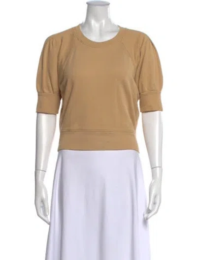 Pre-owned Frame Crew Neck Sweater In Brown