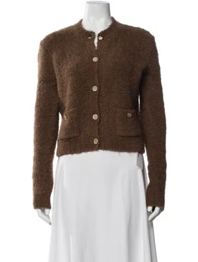 Pre-owned Frame Crew Neck Sweater In Brown