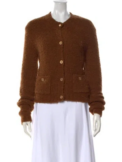 Pre-owned Frame Crew Neck Sweater In Brown