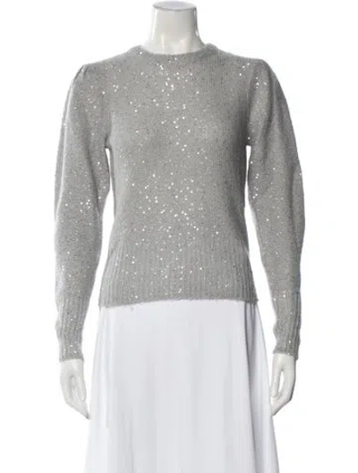 Pre-owned Frame Crew Neck Sweater In Gray