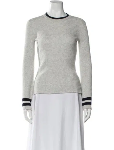 Pre-owned Frame Crew Neck Sweater In Gray