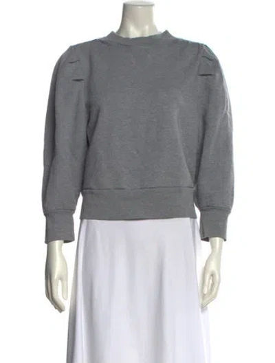 Pre-owned Frame Crew Neck Sweater In Gray
