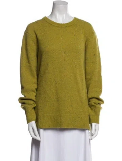 Pre-owned Frame Crew Neck Sweater In Green